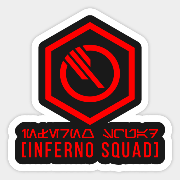 Inferno Squad Emblem 2 Sticker by amirsidek